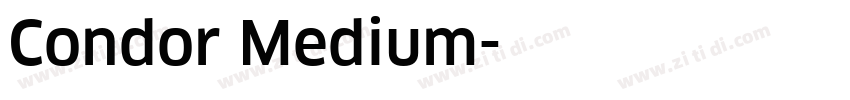 Condor Medium字体转换